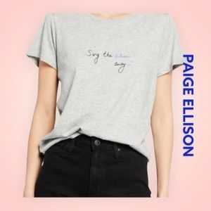 PAIGE Ellison Sing The Blues Away Short-Sleeve